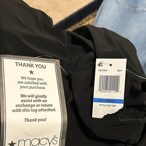 MSK Black Dress with Silver Detailing NWT Size XL - Picture 6 of 8